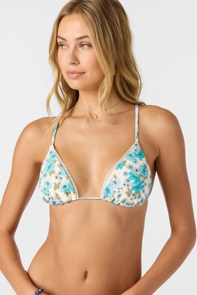 COASTAL FLORAL CAYO TOP classic women's swimwear, everyday swimwear for ladies