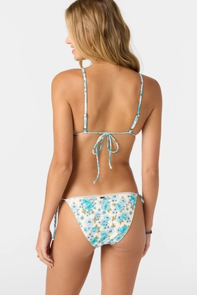 COASTAL FLORAL MARACAS MEDIUM BOTTOMS classic women's swimwear, everyday swimwear for ladies