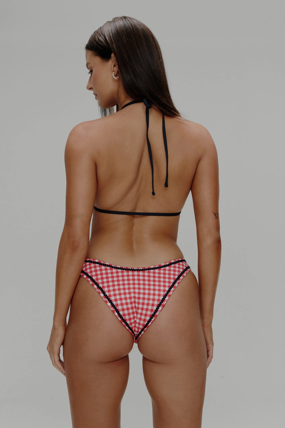 Coastal Micro Triangle Bikini Top - Cherry Picnic