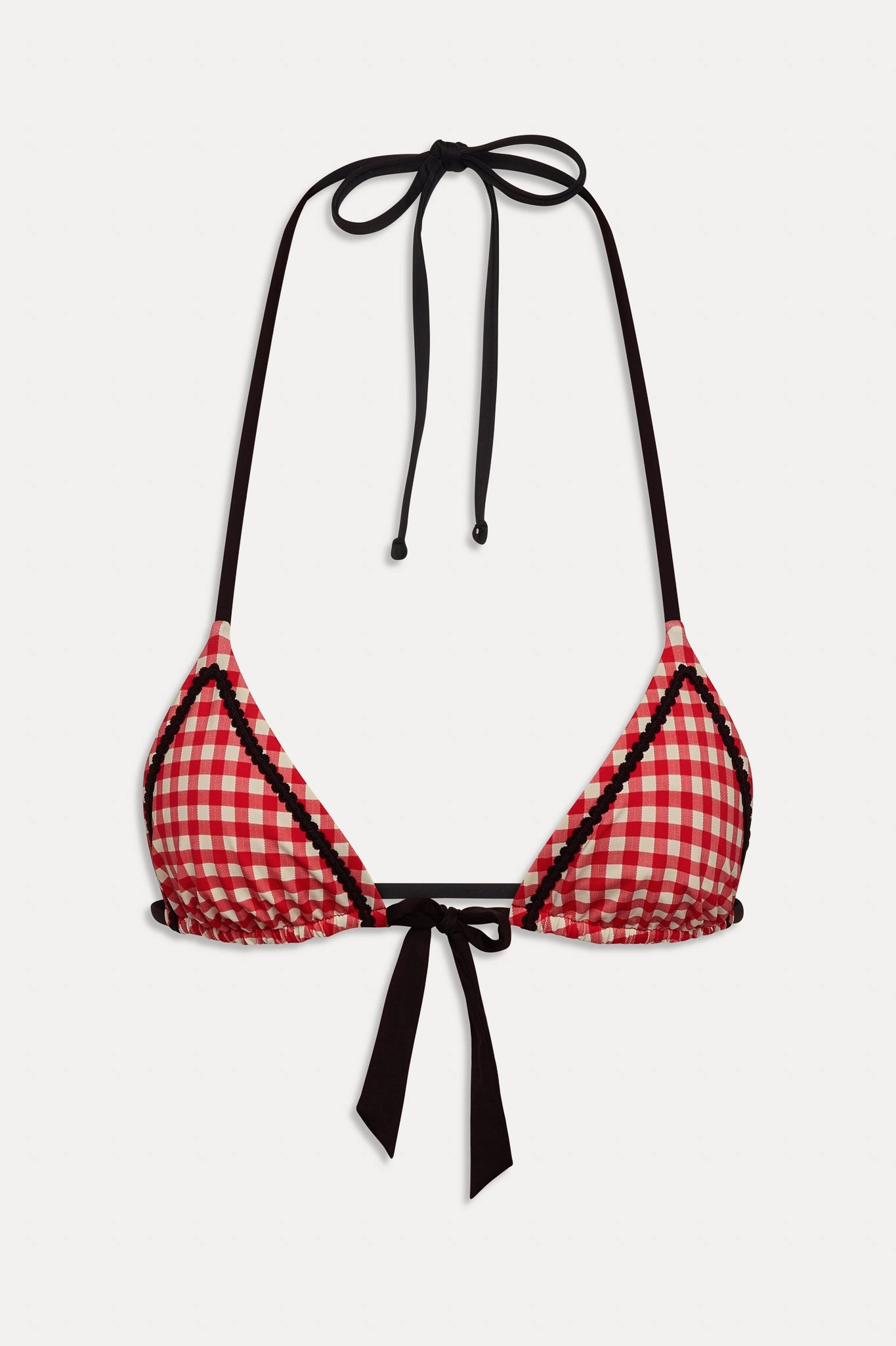 Coastal Micro Triangle Bikini Top - Cherry Picnic