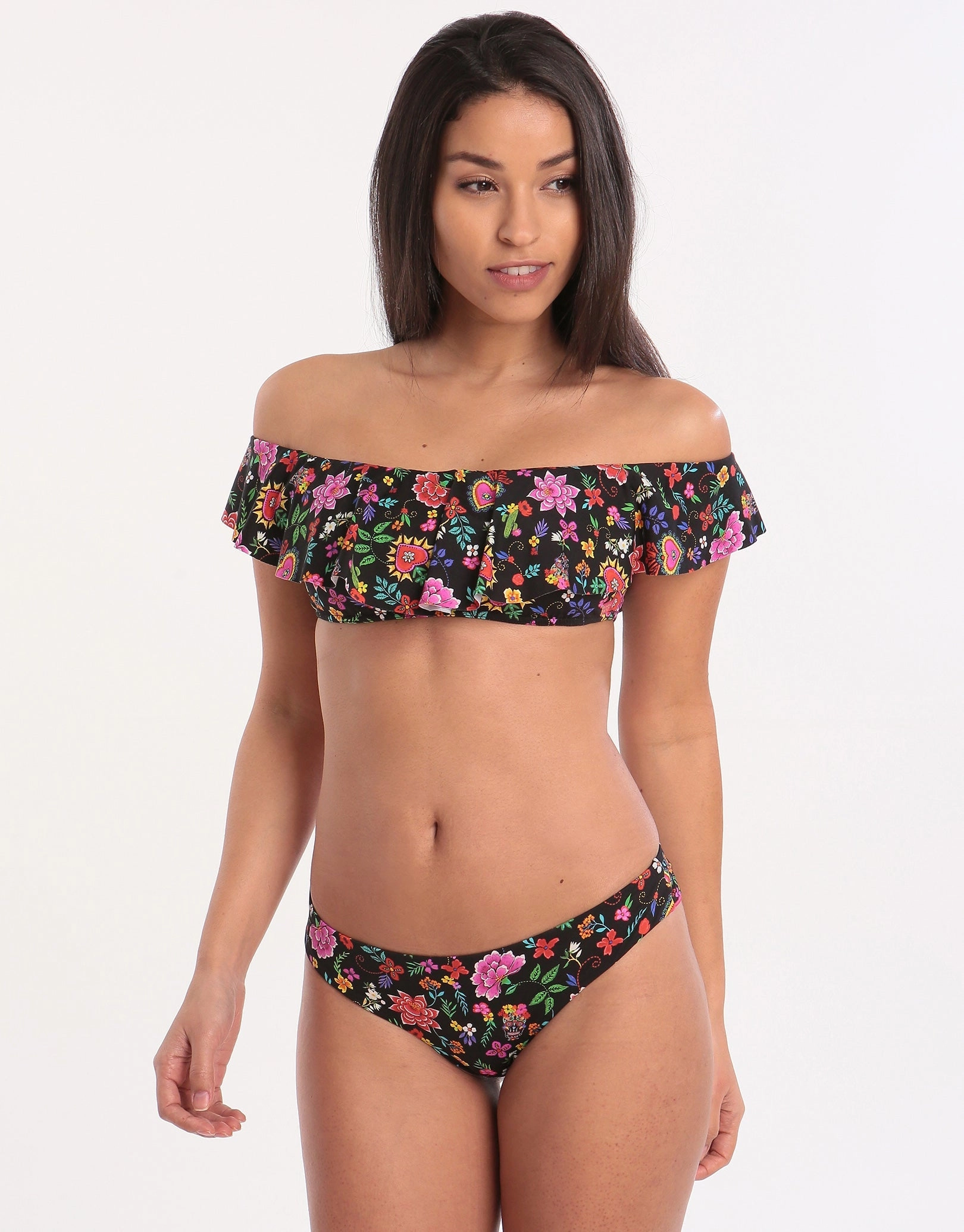 Cocobella Tupa Hipster Bikini Bottom -  Black