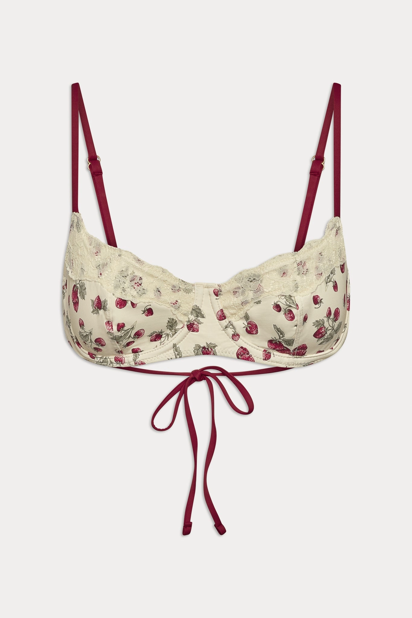 Cola Underwire Bikini Top - Strawberry Field