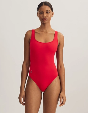 Color Shop Martinique Swimsuit - Cherry Red womens resort swimwear, flattering one-piece swimsuits