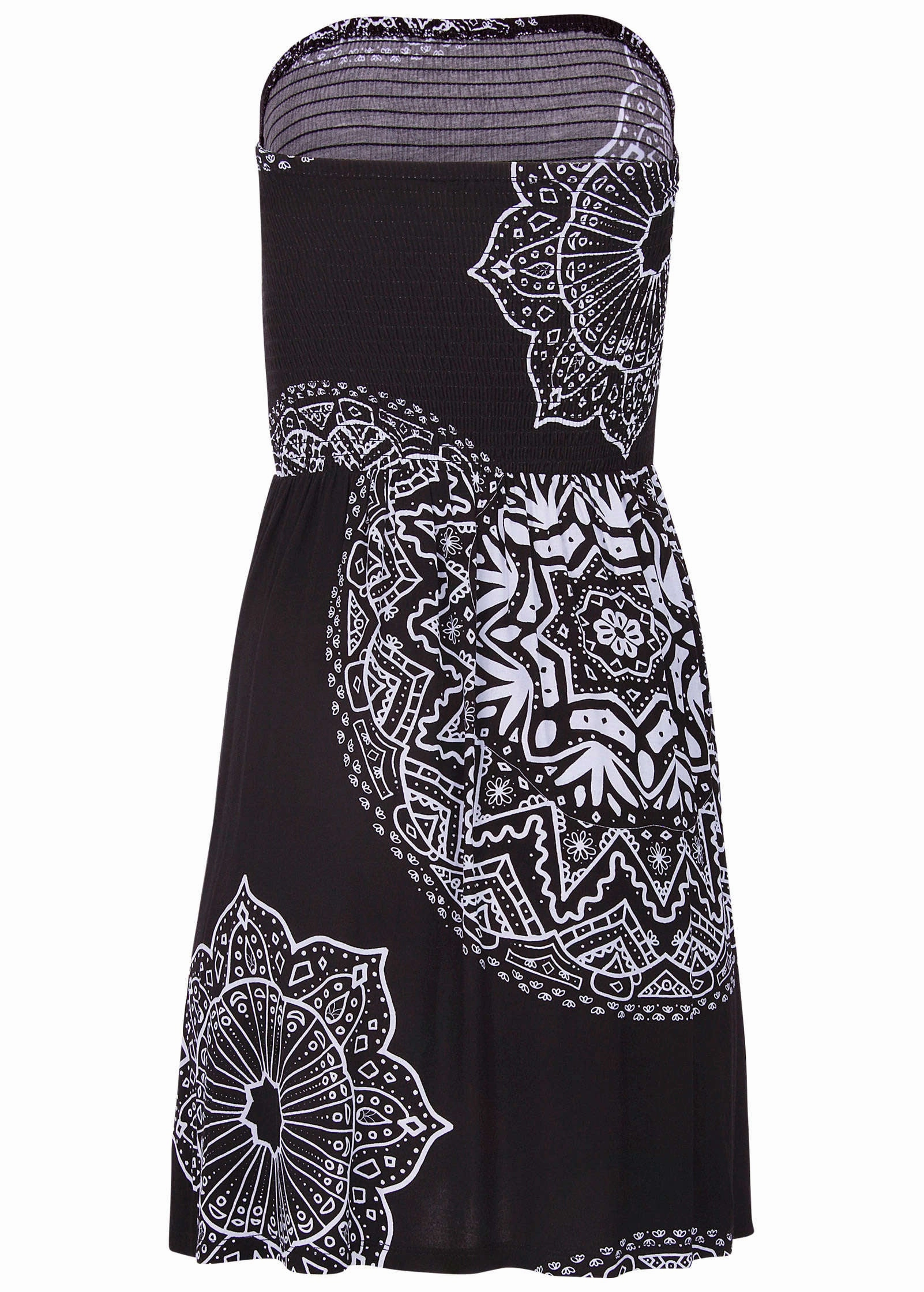 Convertible Cover-Up Dress - Ornate Medallion Black