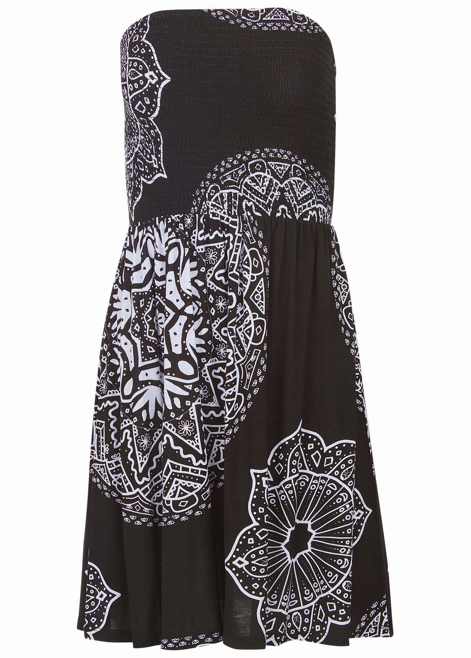 Convertible Cover-Up Dress - Ornate Medallion Black