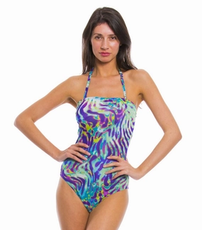 Coral Tan Through Tube Swimsuit womens beach swimwear, stylish womens swim sets