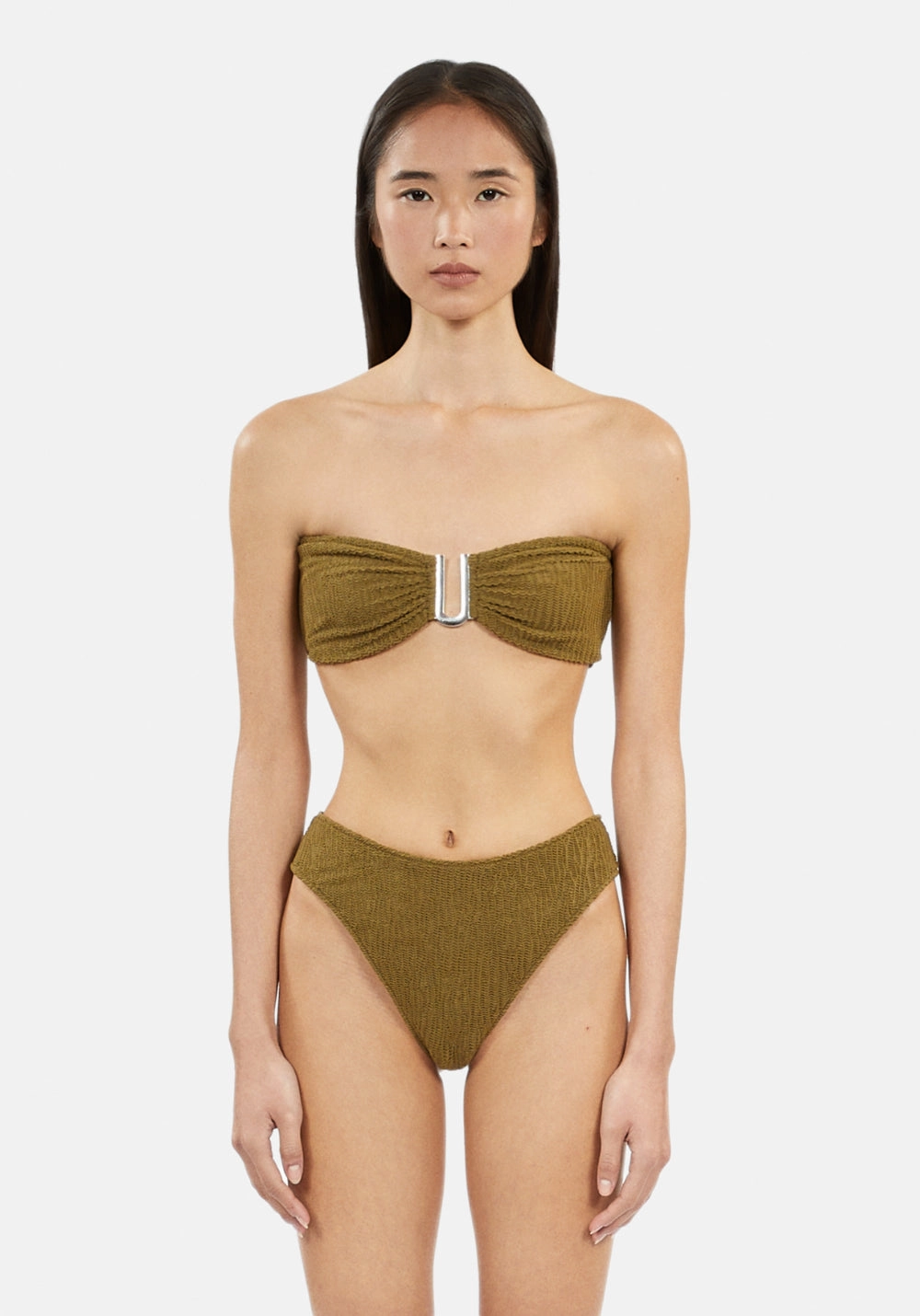 CORALIE Kaki TWO-PIECE TOP