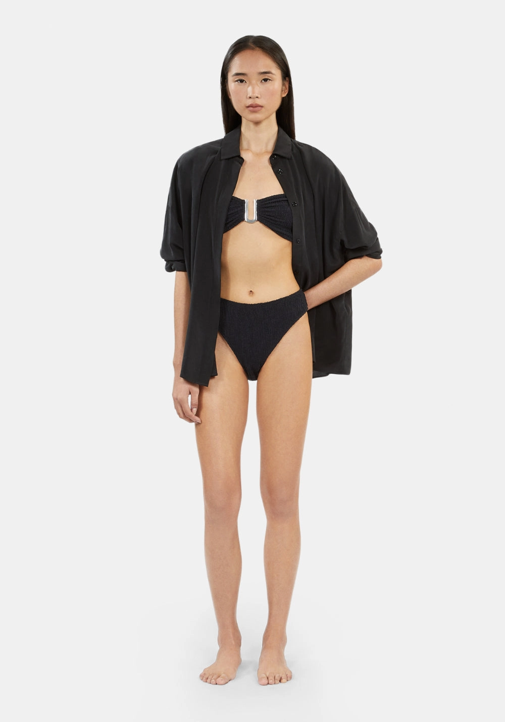 CORALIE TWO PIECE TOP Black