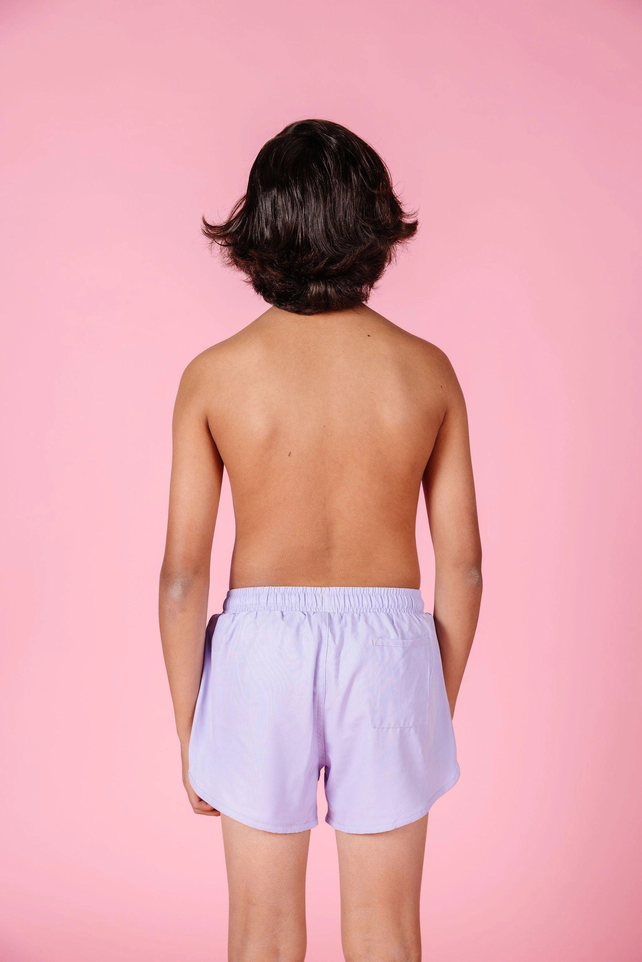 Cotton Purple | Youth Retro Shorties