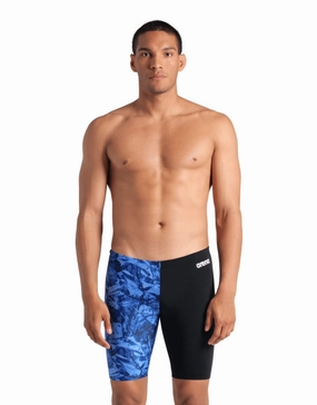 Crackle Swim Jammer - Black/Team Royal casual mens swimwear, affordable swimwear for men
