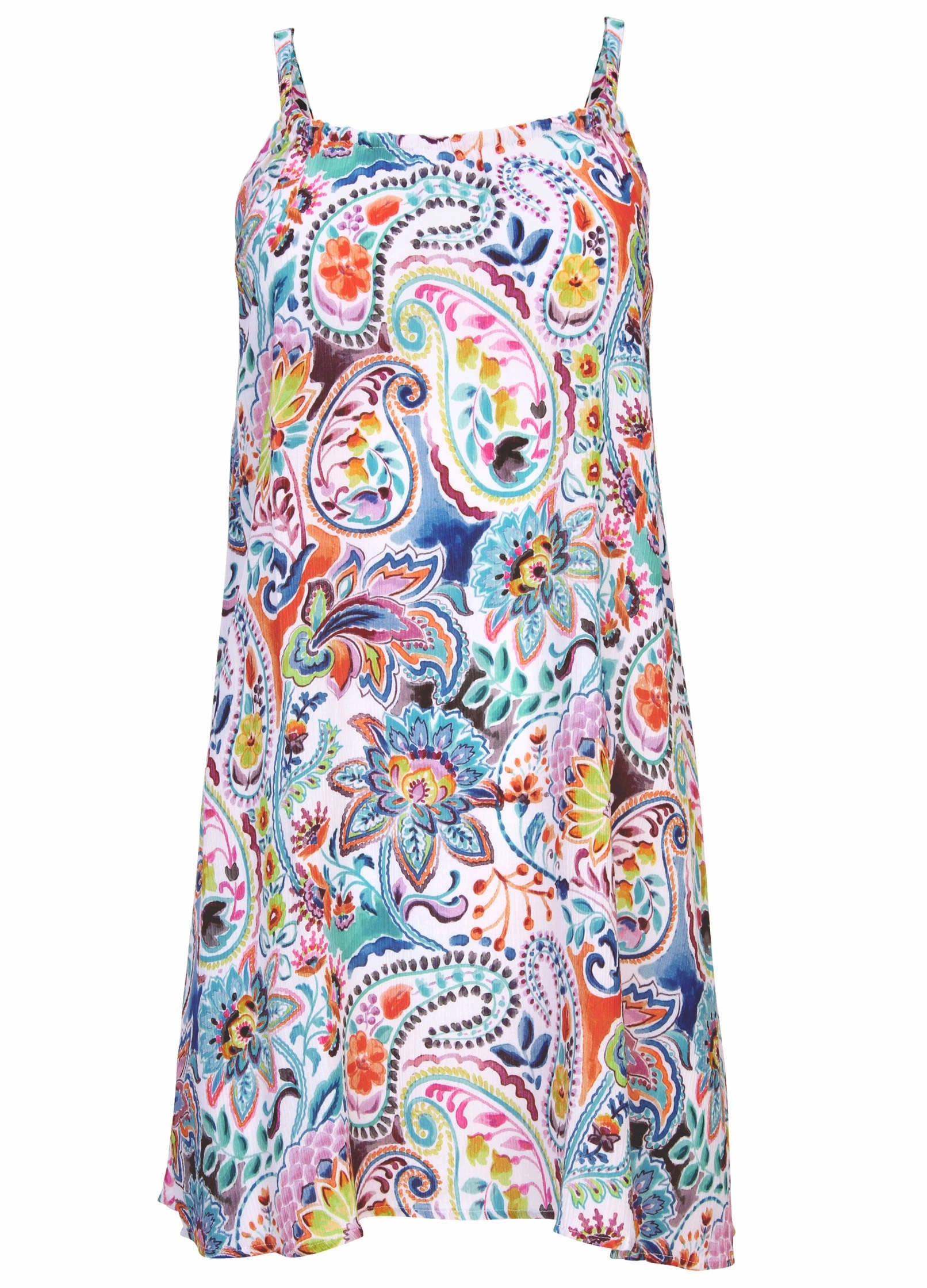 Crinkle Cover-Up Dress - Fiesta Floral