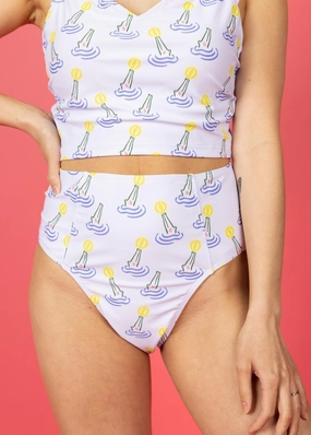 Croc | Up High Bottoms elastic waistband swim bottoms, mix-and-match bikini bottoms