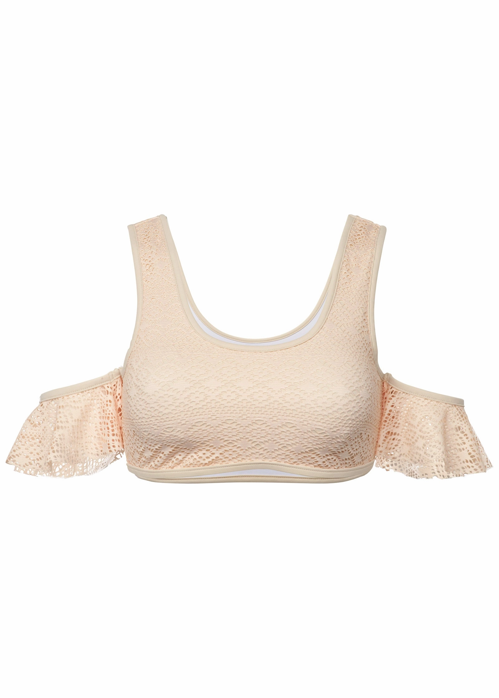 Crochet Cold-Shoulder Top - Brazilian Sand