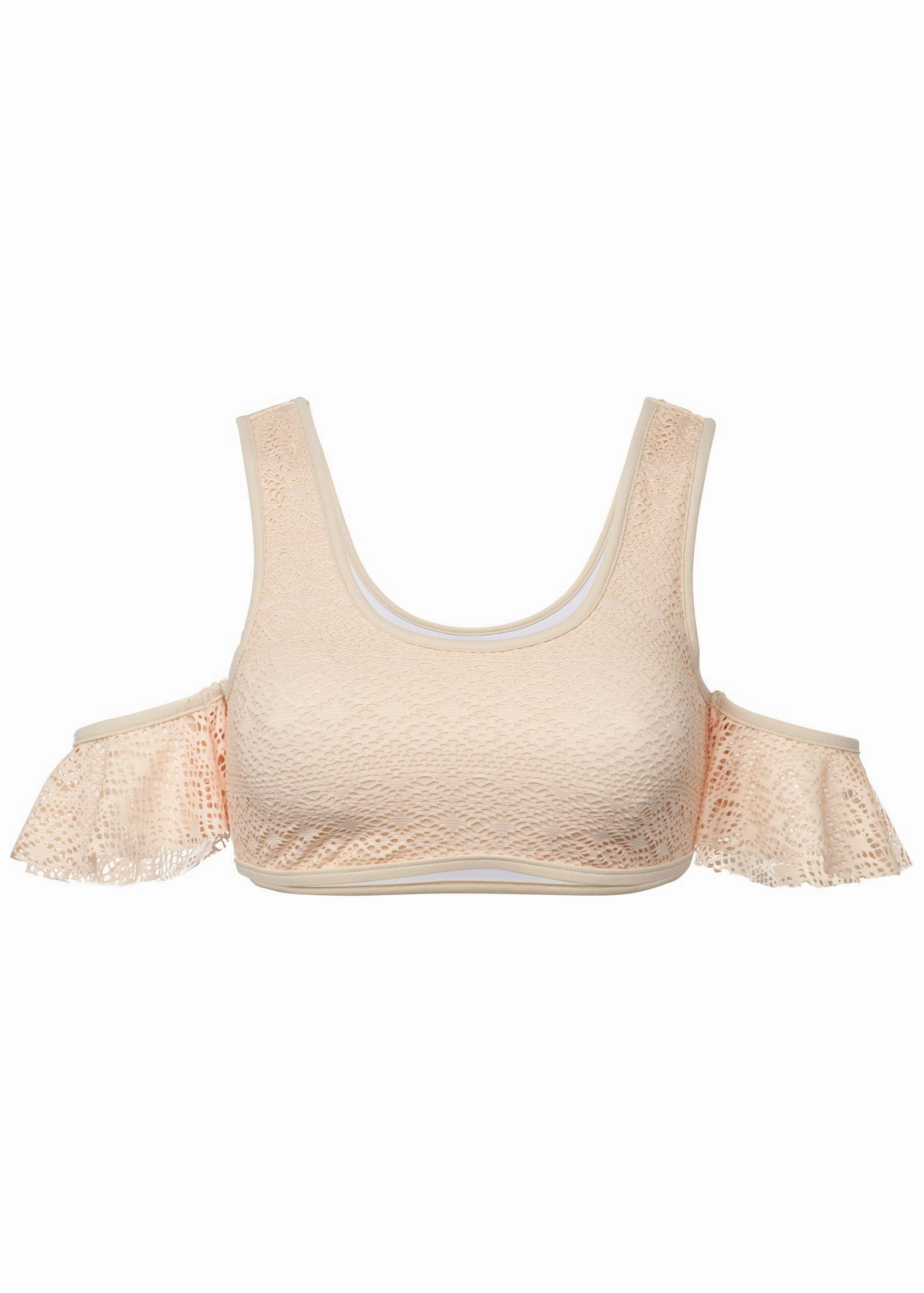 Crochet Cold-Shoulder Top - Brazilian Sand