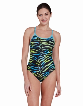 Cuba Sprintback Swimsuit - Black/Blue/Green minimalistic swimsuits women, sleek swimwear styles