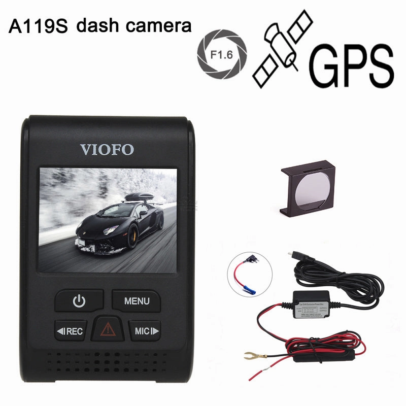 Dont Miss This Steal Original Viofo A119S Upgraded V2 2.0" Super Capacitor Novatek 96660 Hd 1080P Gps Car Dashcam Camera Dvr Cpl Hardwire Cable