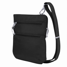 Secure Card Holder Anti-Theft Zip Wallet Anti-Theft Classic Slim Double Zip Crossbody