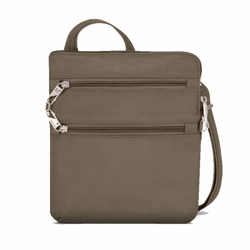 RFID Card Holder Anti-Theft Classic Slim Double Zip Crossbody