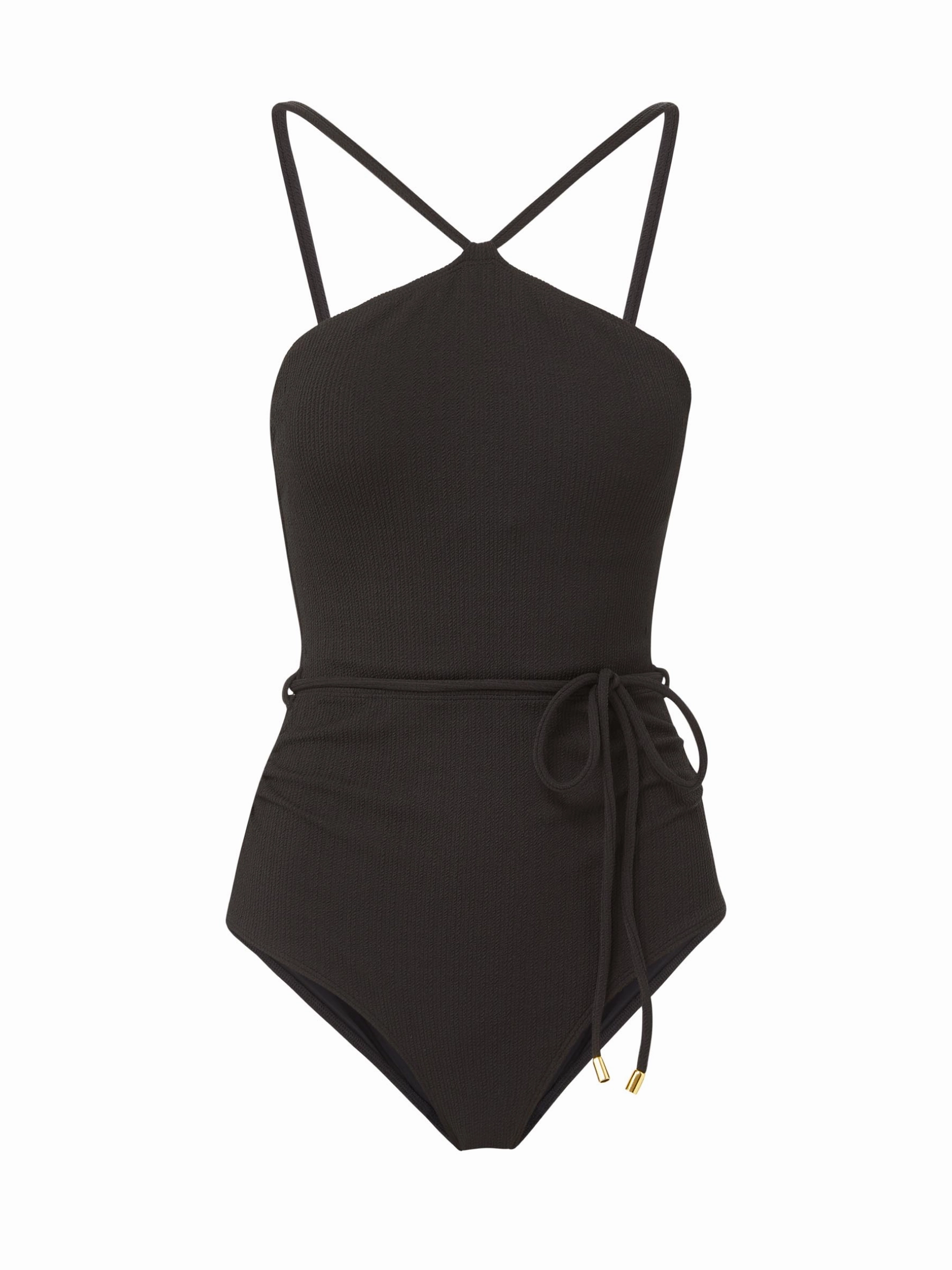 Daphne One Piece Black Texture fashionable beach swimwear, modern womens bikinis