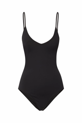 Deb One Piece Black fashionable beach swimwear, modern womens bikinis