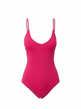 Deb One Piece Fuchsia high waist swimwear women, swimsuit for women beachwear