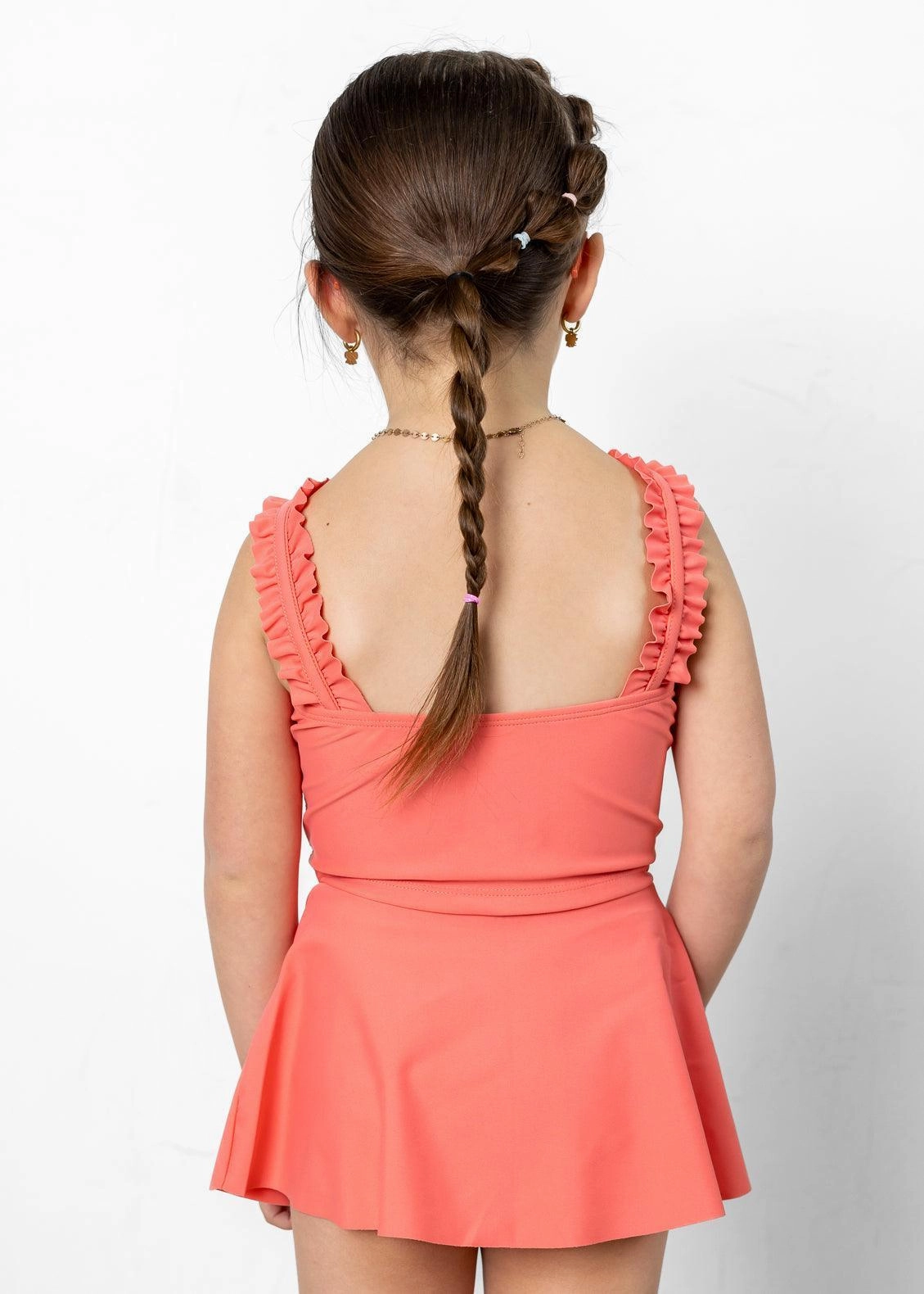 Deep Coral | Mini Detached Short Skirt