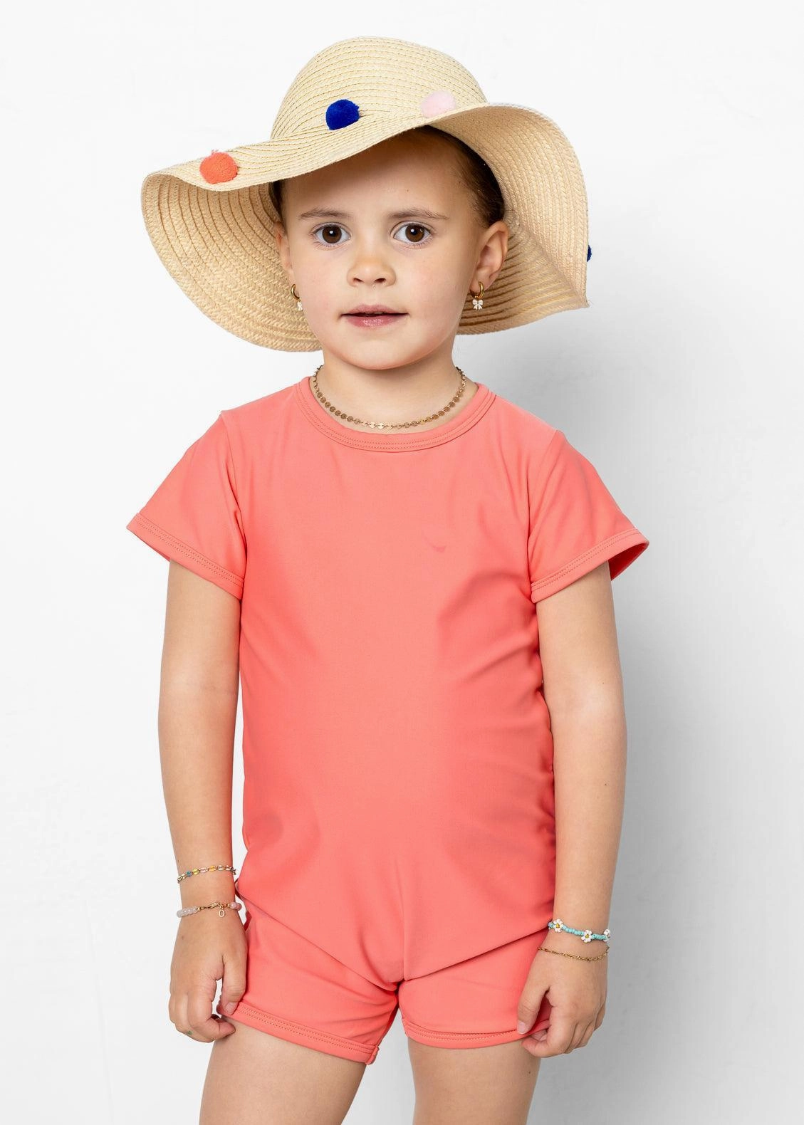 Deep Coral | Mini Shorties Rashguard (Unisex)