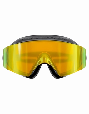 Defy. Ultra Swim Mask - Titanium Mirrored Lens adult swim goggles, best swim goggles for adults