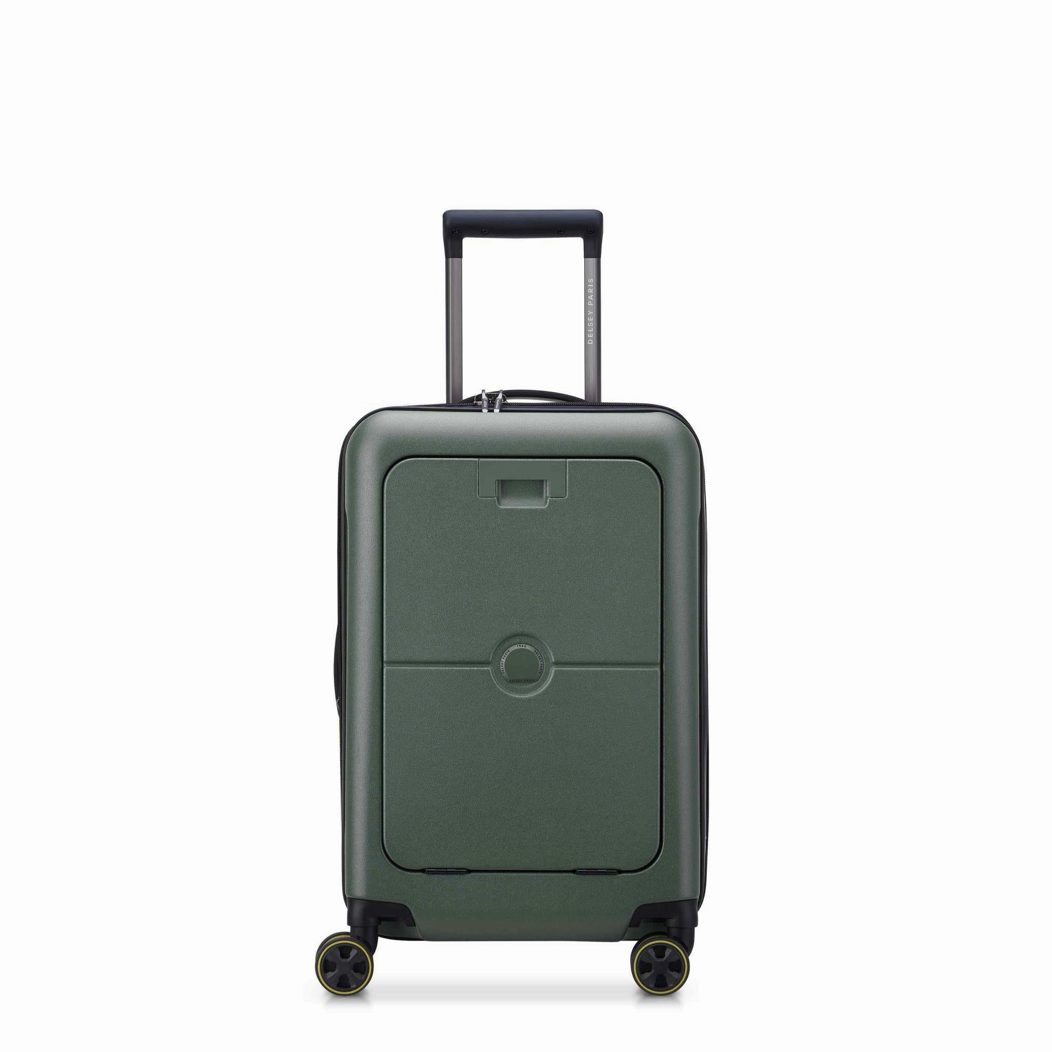 Quick-Pack Luggage Smart Luggage Delsey Turenne 2.0 Business Front Pocket Expandable Spinner Carry-On