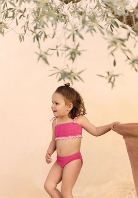 DEUX PICES EMMA rose two piece swimsuits women, matching bikini sets