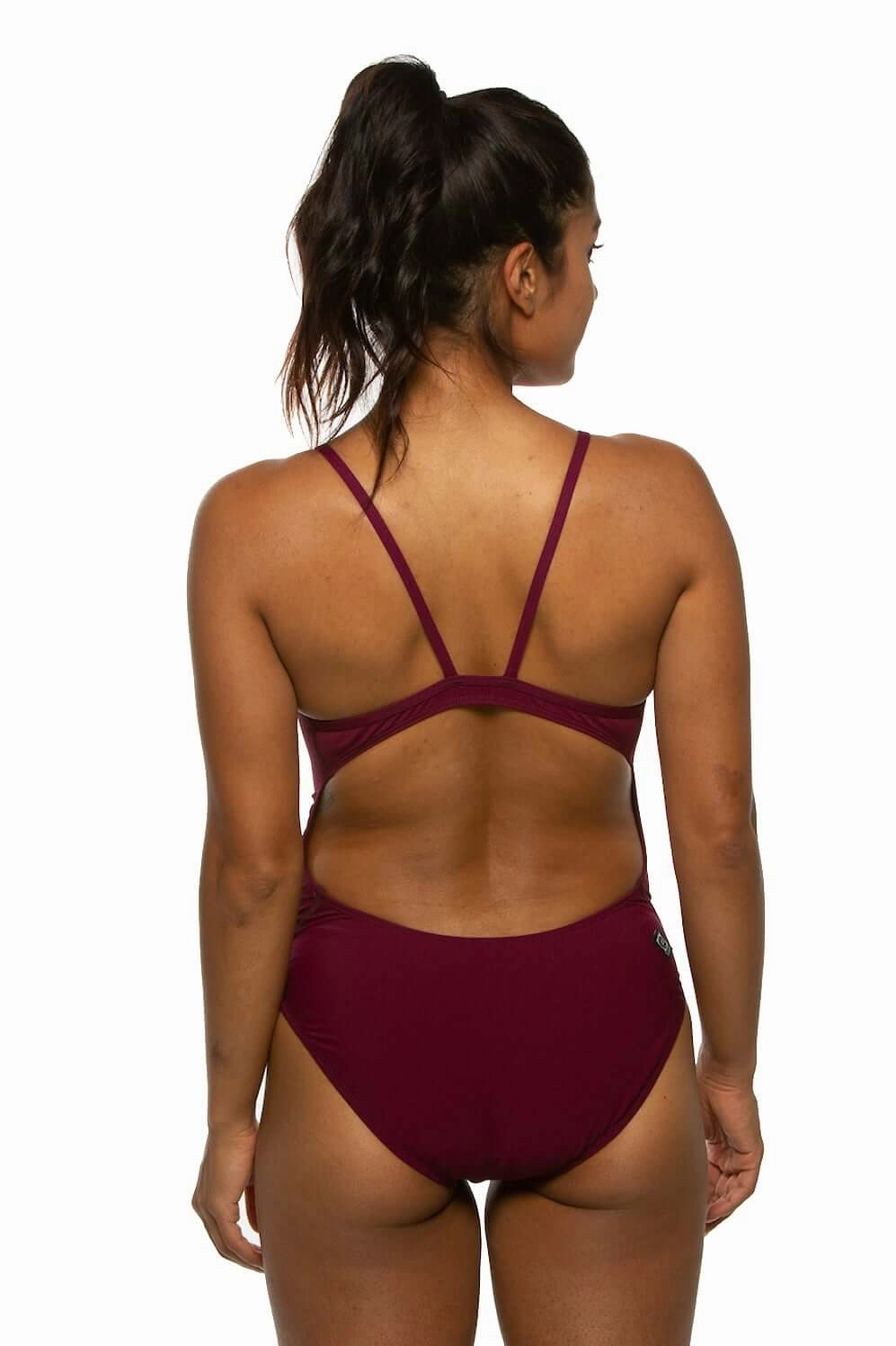 Devon One Piece Swimsuit - Cabernet