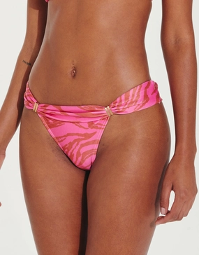Diani Bia Tube Bikini Pant - Pink adjustable swim bottoms women, flattering bikini bottoms