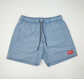 Diesel Light Blue Waykeeki Swim Shorts Bathing Suit mens beach swimwear, quick dry mens swimsuits
