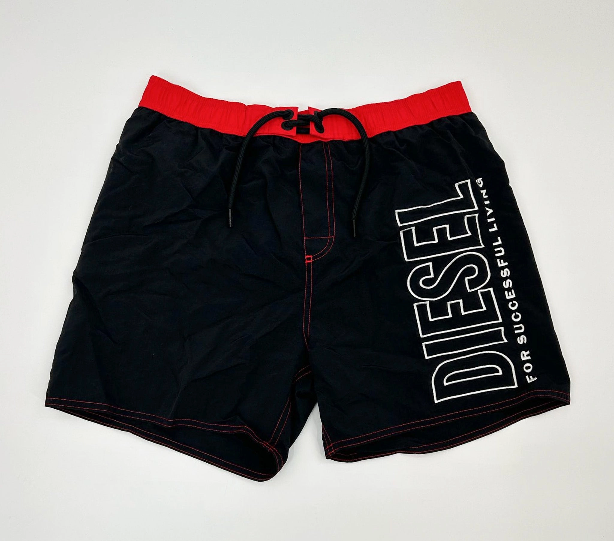Diesel Wave Boxer Swim Shorts Bathing Suit mens beach swimwear, quick dry mens swimsuits