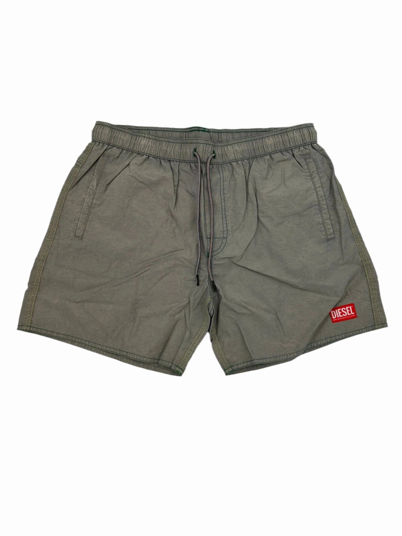 Diesel Waykeeki Gray Swim Shorts Bathing Suit mens full coverage swimwear, stylish mens swim trunks