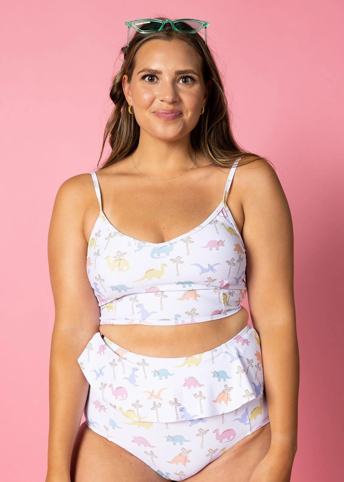 Dinos | Peplum Bottoms elastic waistband swim bottoms, mix-and-match bikini bottoms