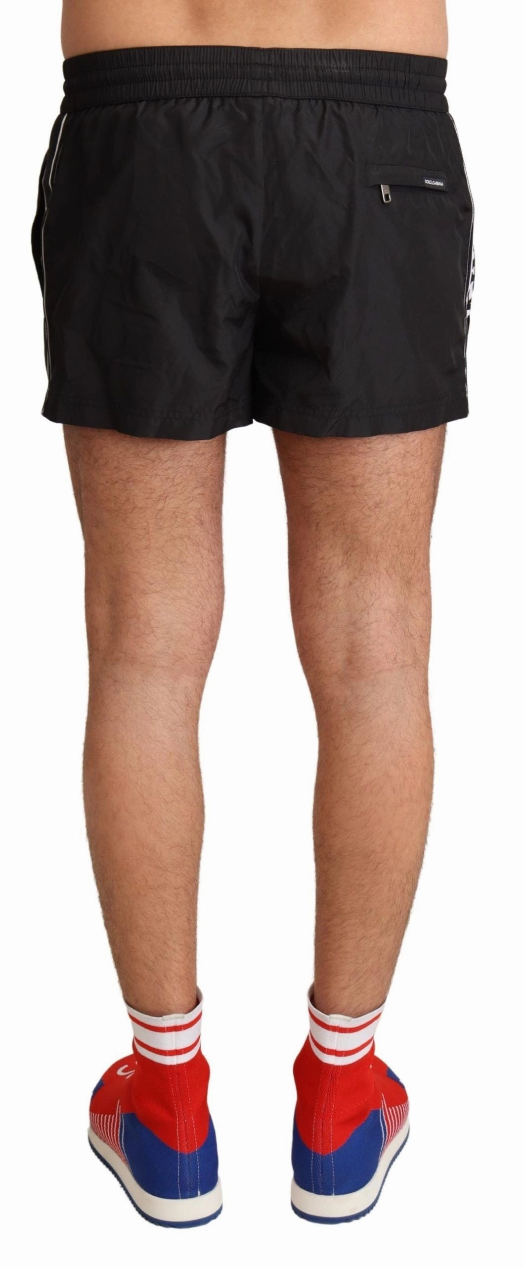 Dolce & Gabbana Elegant KING Motive Swim Men's Trunks