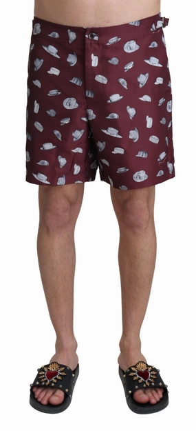 Dolce & Gabbana Elegant Swim Men's Trunks mens full coverage swimwear, stylish mens swim trunks