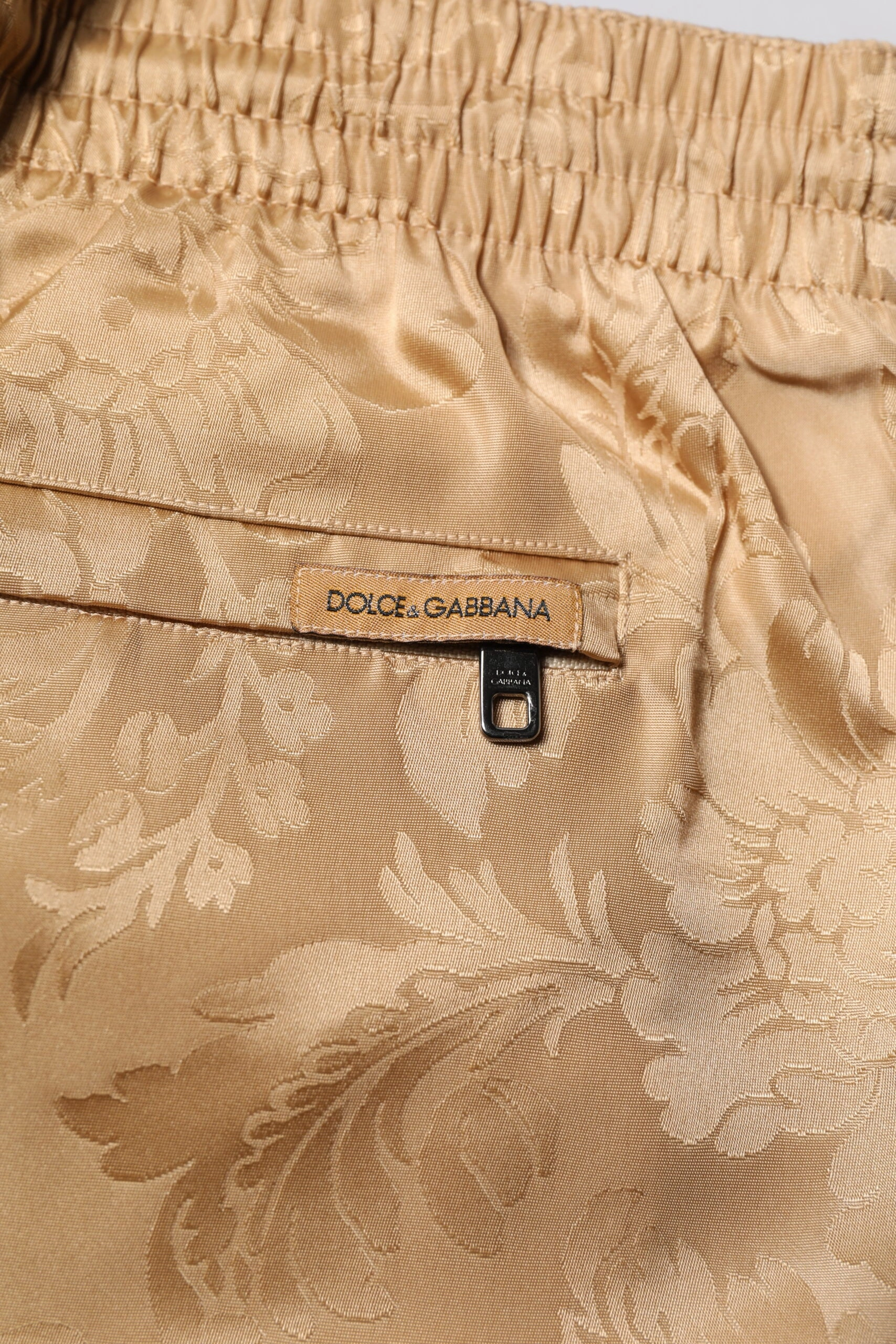 Dolce & Gabbana Floral Jacquard Beachwear Shorts Men's Swimwear