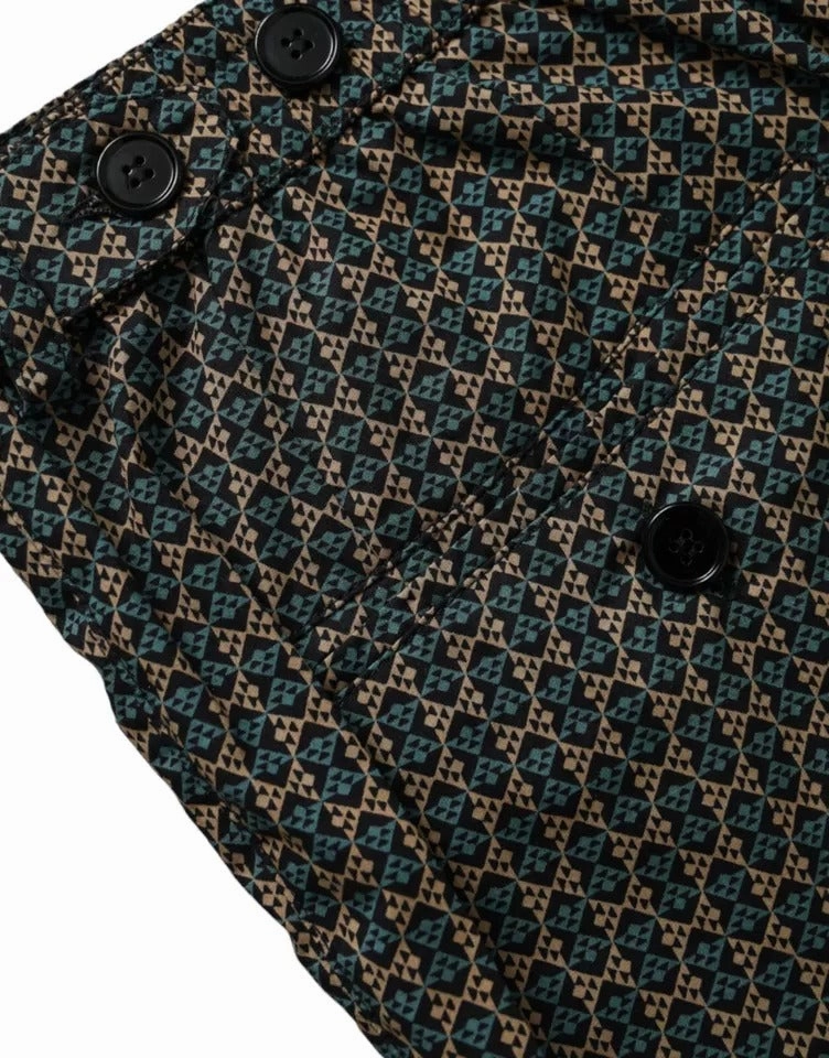 Dolce & Gabbana Patterned Beachwear Swim Shorts Men's Swimwear