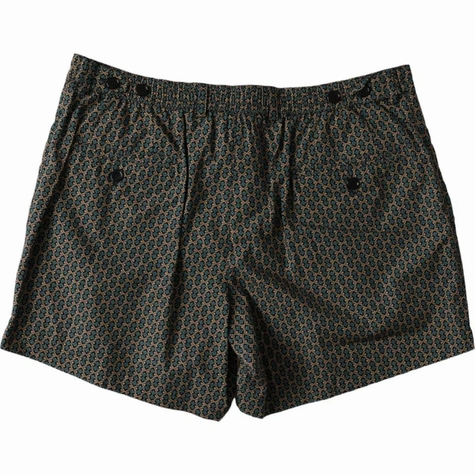 Dolce & Gabbana Patterned Beachwear Swim Shorts Men's Swimwear