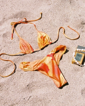 Dolce Bikini Bottom - Native Poppies ruched bikini bottoms, hipster swimwear bottoms
