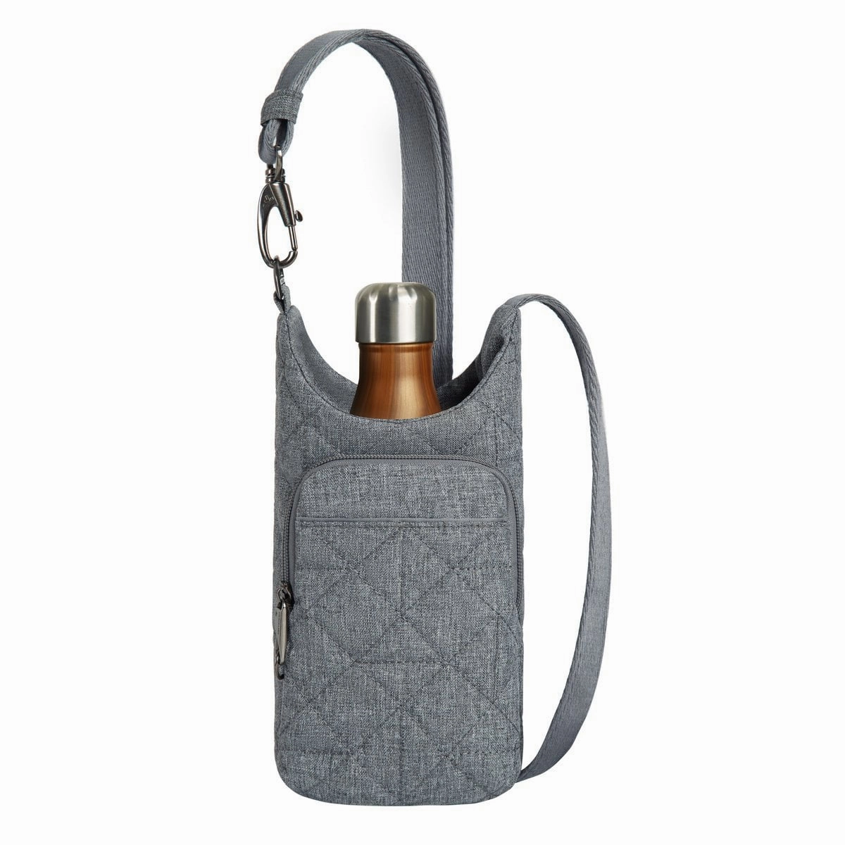 Travelon Anti-Theft Boho Insulated Water Bottle Tote Anti-Theft Zip Wallet