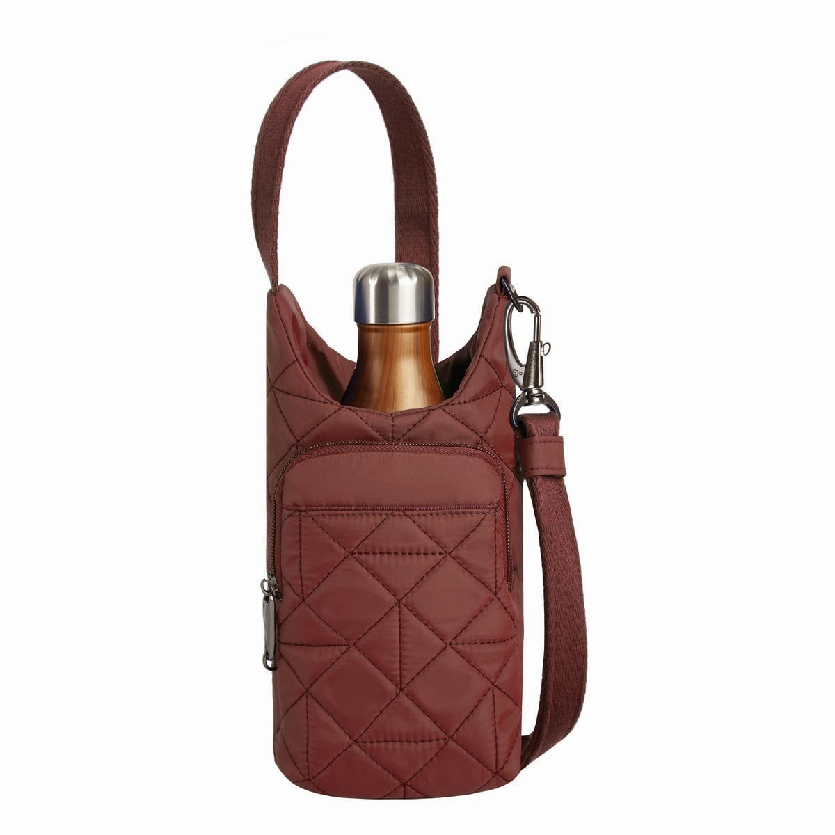 Travelon Anti-Theft Boho Insulated Water Bottle Tote RFID Key Wallet Secure Card Holder