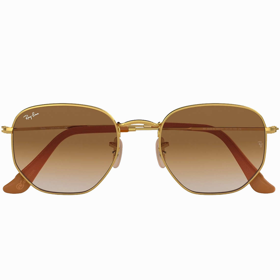 Special Online Offer Hexagonal M - Gold/Brown Gradient