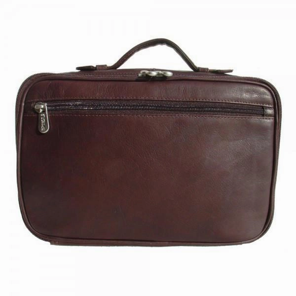Piel Leather Hanging Cosmetic Utility Kit Stylish Carry-On Bag