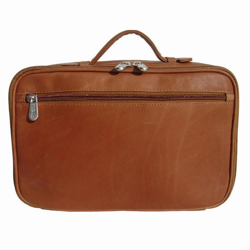 Luxury Travel Bag Piel Leather Hanging Cosmetic Utility Kit