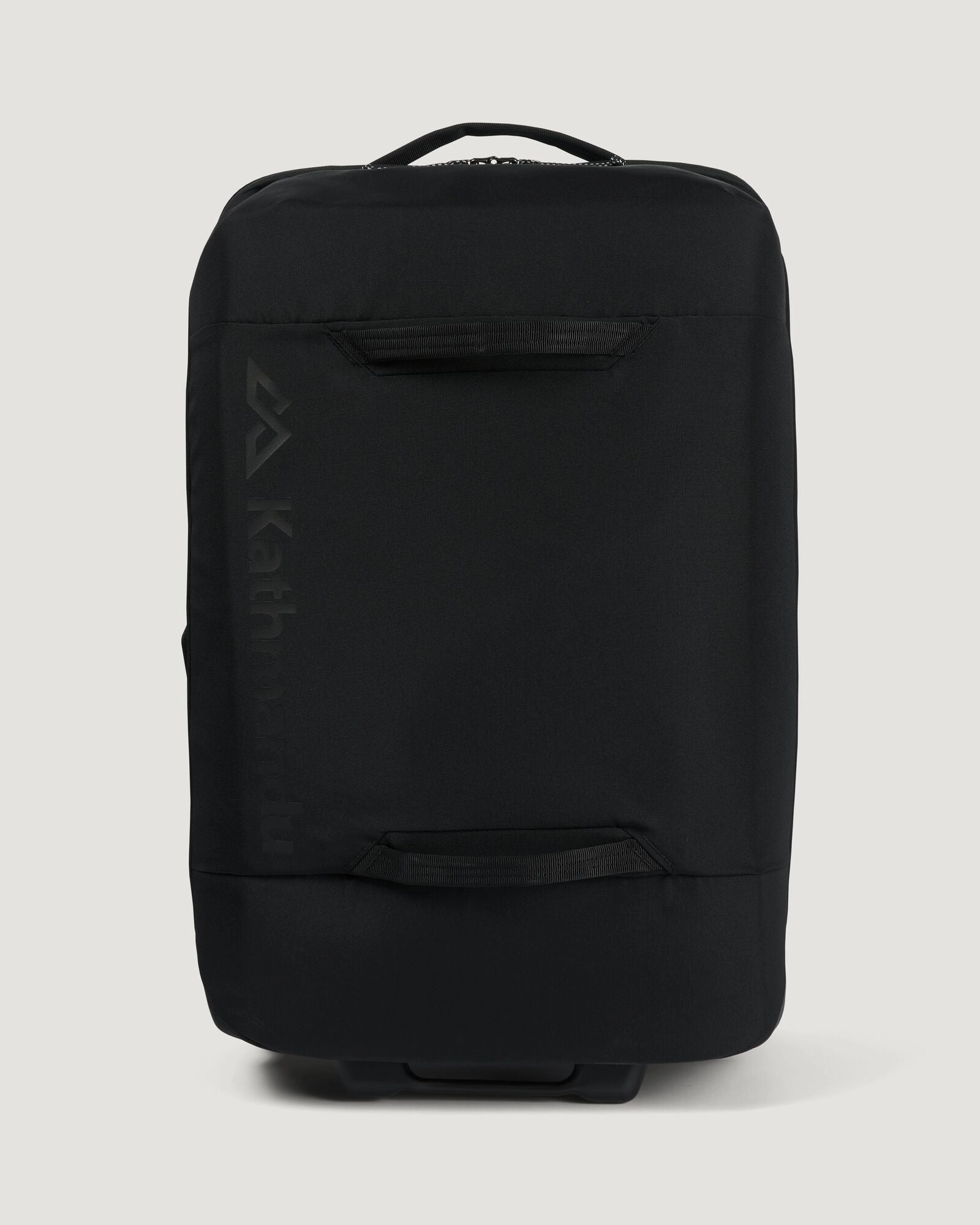 Fitness Travel Bag Travel Pouch Split Level Trolley - 90L - Black/Black
