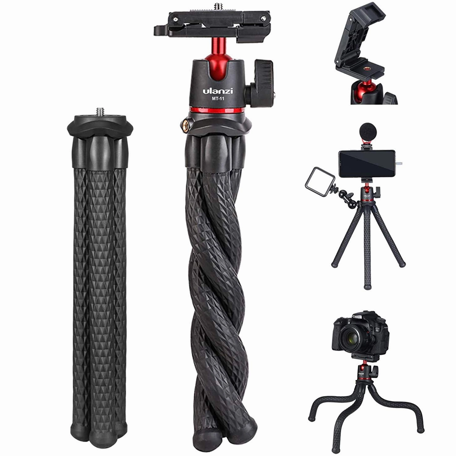 Shop Hot Deals Grab the Deal Now Ulanzi Mt-11 Mini Flexible Camera Tripod With Phone Holder & Cold Shoe"