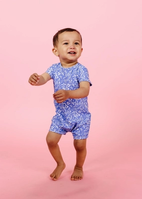 Doodles | Baby Shorties Rashguard (Unisex) boys summer swimwear, boys rash guard swim sets